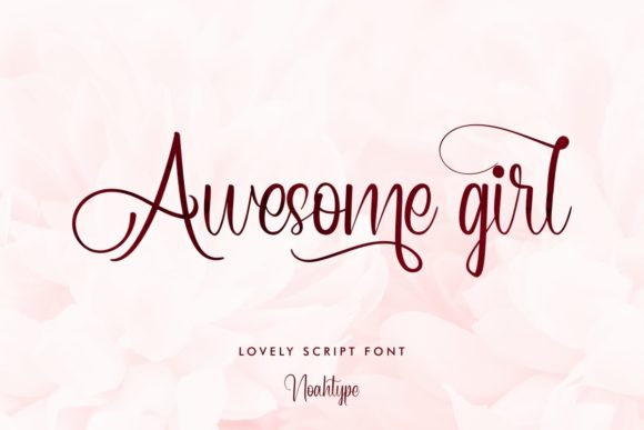 Awesome Girl: A Graceful Script Font for Elegant Branding