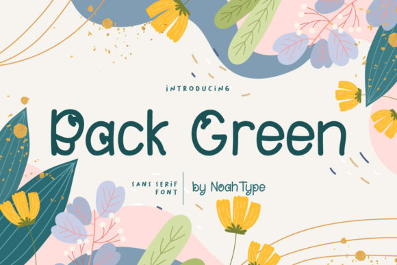Back Green: A Playful Handwritten Font for Editorial Charm