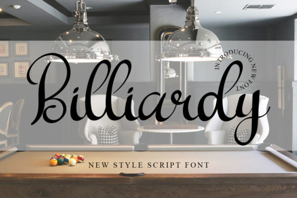 Billiardy: A Chic Script Font for Modern Web Design