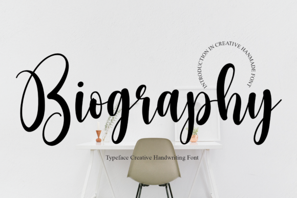 Biography: A Timeless Handwritten Font for Crafters