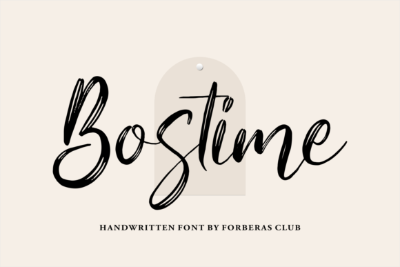 Bostime: Elevate Your Brand with a Delicate Handwritten Font