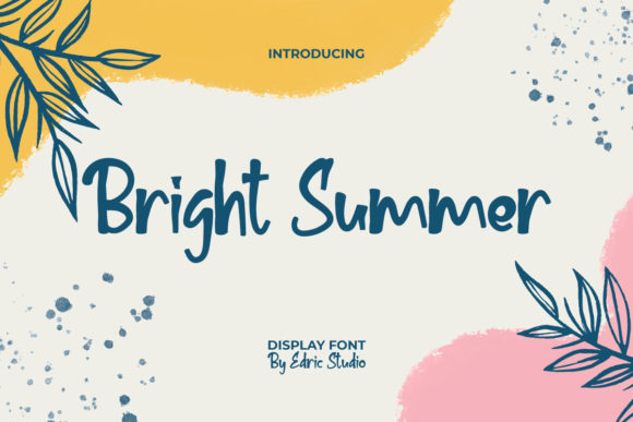 Bright Summer: A Flowing Script Font for Elegant Branding
