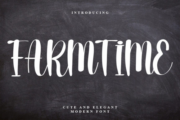 Bring Charm to Your Creations with Farmtime Font