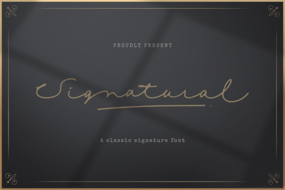 Bring Elegance to Your Creations with Signatural Font
