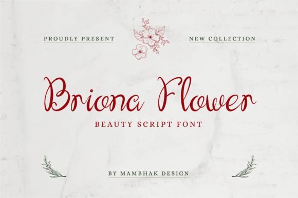 Briona Flower: A Graceful Script for Elegant Projects