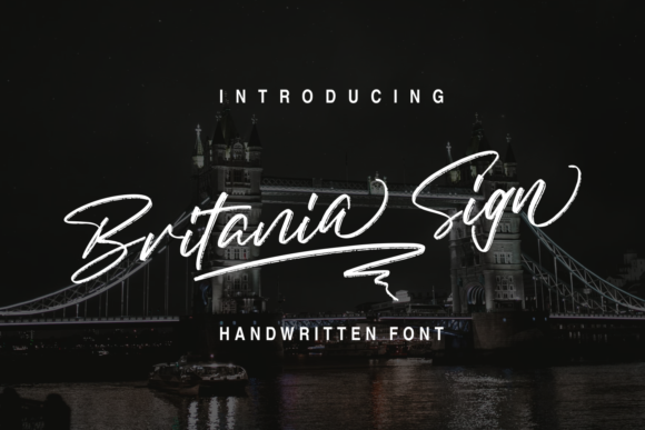 Britania Sign: Elevate Your Campaigns with This Graceful Script Font