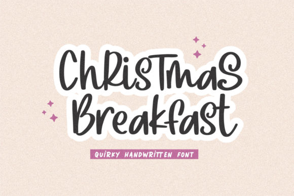 Christmas Breakfast: A Font for Elegant Editorial Design