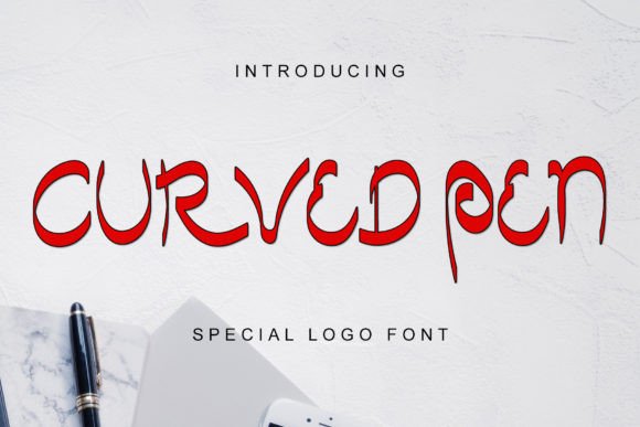 Curved Pen: Elevate Your Brand with This Elegant Script Font