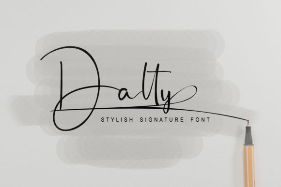 Elevate Your Editorial Design with Dalty: A Graceful Script Font