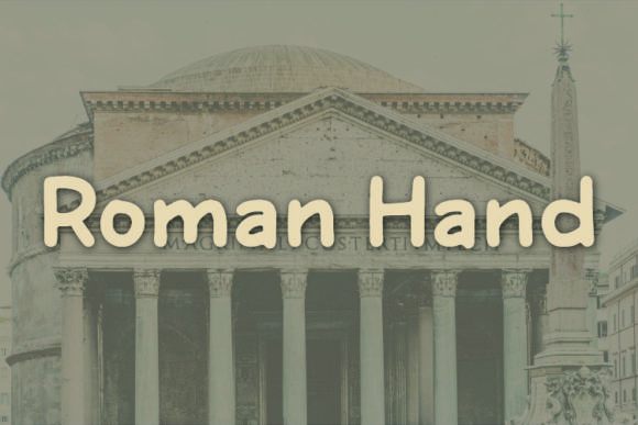 Enhance Your Brand with Roman Hand Font