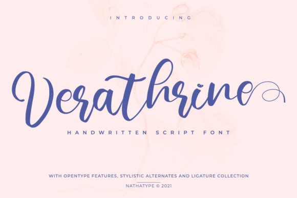 Enhance Your Brand with Verathrine: A Stylish Script Font