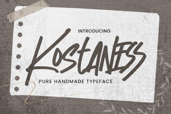 Enhancing Web Design with Kostaness: A Handwritten Font