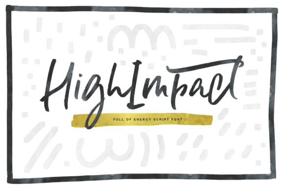 High Impact: A Charming Script Font for Web Design