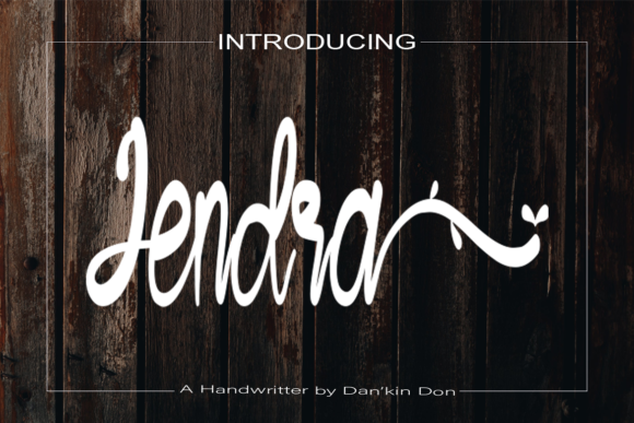 Jendra: A Handwritten Font for Captivating Campaigns
