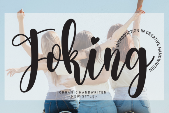 Joking: A Chic Script Font for Sophisticated Web Design