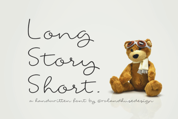 Long Story Short: A Charming Handwritten Font for Your Brand