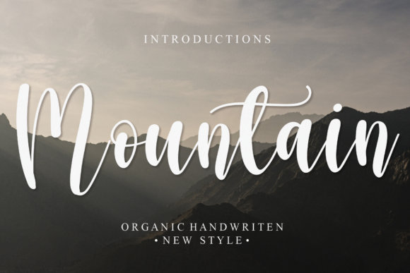 Mountain: A Refined Script Font for Elegant Handmade Creations