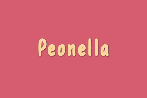 Peonella: A Handwritten Font for Polished Branding