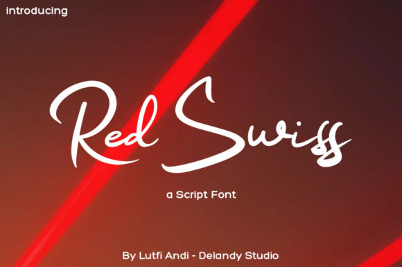 Red Swiss: A Signature Font for Crafters and Creators