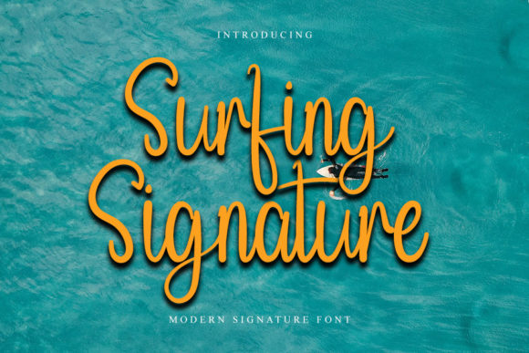 Surfing Signature: A Delicate Script Font for Elegant Design