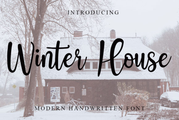 Winter House: A Handwritten Font for Elegant Craft Creations